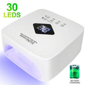 UV/LED Лампа с батерия бяла